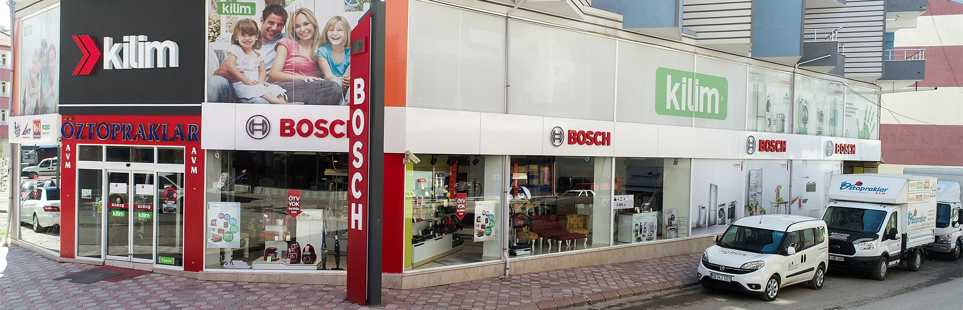Kilim Mobilya ve Bosch mağazamız